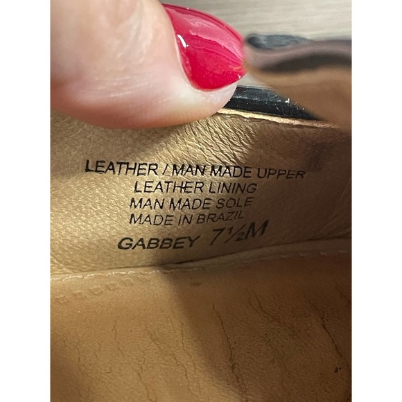 Nurture Gabbey Shoes Womens Size 7.5M Black Leather Comfort Loafer Flats Tassels - Picture 8 of 10